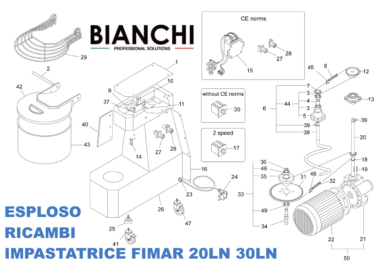 Esploso ricambi per <a class=